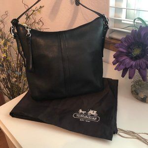 COACH Black Leather Handbag